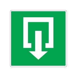 Panneau sortie de secours signalisation en PVC, adhésif ou alu Dibond