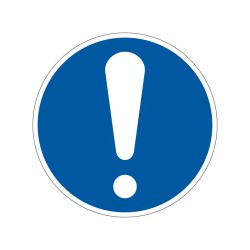 Panneau M001 d'obligation générale en PVC, alu Dibond ou adhésif