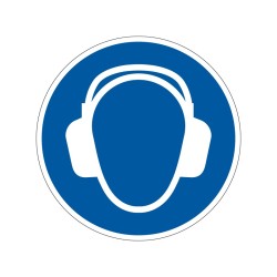 Panneau M003 Port de casque anti-bruit obligatoire en PVC, alu Dibond ou adhésif