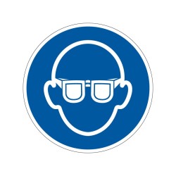 Panneau M004 lunettes de protection obligatoire en PVC, alu Dibond ou adhésif