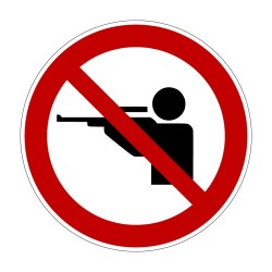 Panneau chasse interdite en PVC, alu Dibond ou adhésif