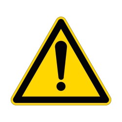 Panneau W001 de signalisation de danger général en PVC, alu Dibond ou adhésif