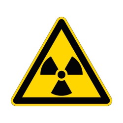 Panneau W003 de signalisation de danger matières radioactives en PVC, alu Dibond ou adhésif