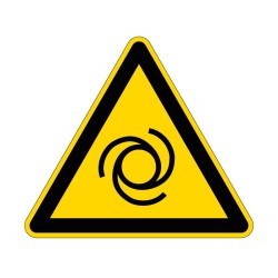 Panneau W018 de signalisation de danger démarrage automatique en PVC, alu Dibond ou adhésif