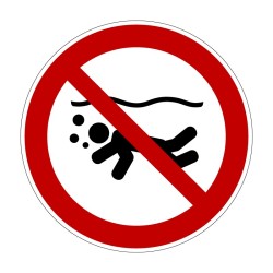 Panneau apnée interdite en PVC, alu Dibond ou adhésif