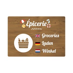 Panneau de camping fermé en PVC, alu Dibond ou adhésif