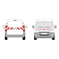 Bandes de balisage avant et arrière pour véhicules