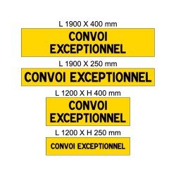 Panneau convoi exceptionnel en PVC, alu Dibond ou adhésif
