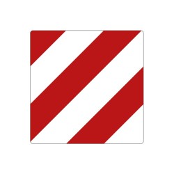 Panneau v20 réflecteur signalant la charge qui dépasse de l'arrière de tout véhicule