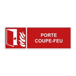 Panneau F007 incendie rectangle - Porte coupe-feu en adhésif, pvc ou alu dibond