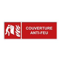 Panneau F016 incendie rectangle - Couverture anti-feu en adhésif, pvc ou alu dibond
