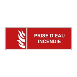 Panneau incendie rectangle - Prise d'eau incendie en adhésif, pvc ou alu dibond