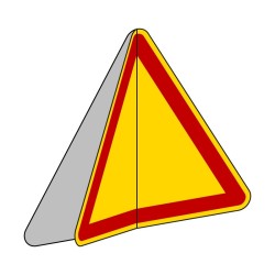 Panneau de danger type AK avec volet en aluminium