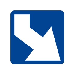 Balise J5 de signalisation de tête d’îlot signalisation en aluminium