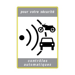 Panneau routier contrôle radar SR3a signalisation en aluminium