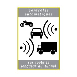 Panneau routier contrôle radar SR3c1 signalisation en aluminium