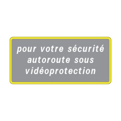 Panneau routier vidéoprotection SR4 signalisation en aluminium
