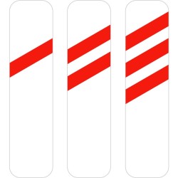 Panneau routier balise J10 droite signalisation en aluminium