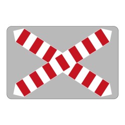 Panneau G1 passage à niveau et danger aérien signalisation en aluminium