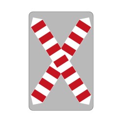 Panneau G1b passage à niveau et danger aérien signalisation en aluminium