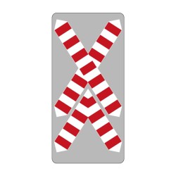 Panneau G1c passage à niveau à plusieurs voies signalisation en aluminium