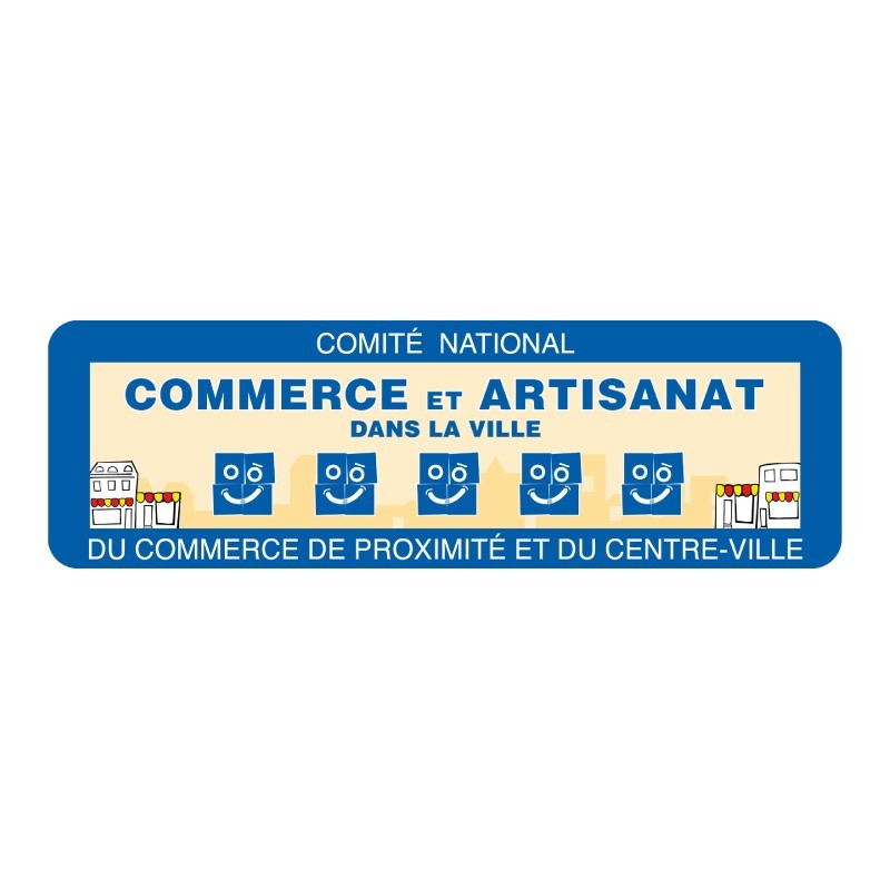 Panneau commerces de proximité en aluminium