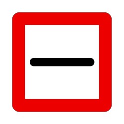 Panneau fluvial B5 - Obligation de s'arrêter