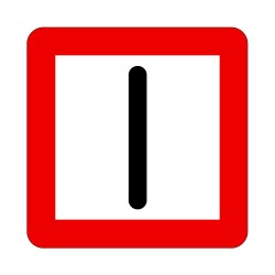 Panneau fluvial B8 - Obligation d'observer une vigilance particulière