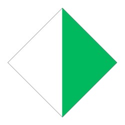 Panneau fluvial D2 - recommandé de se tenir dans l'espace indiqué