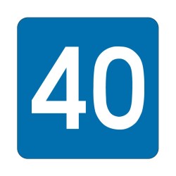 Panneau fluvial E5.1 - Autorisation de stationner sur la distance indiquée