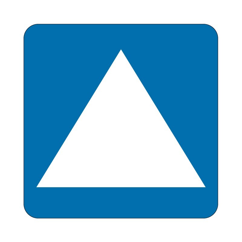Panneau fluvial E5.4 - Aire de stationnement réservée aux bateaux de la navigation par poussage