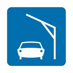 Panneau fluvial E7.1 - Aire de stationnement réservée au chargement et au déchargement des véhicules