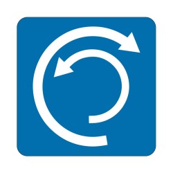 Panneau fluvial E8 - Aire de virage