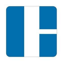 Panneau fluvial E9b-c - voies affluentes de la voie suivie gauche et droite