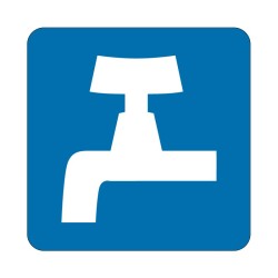 Panneau fluvial E13 - Poste d'eau potable