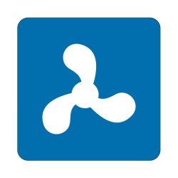 Panneau fluvial E15 - Navigation autorisée pour les bateaux motorisés