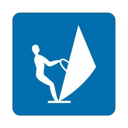 Panneau fluvial E20 - Pratique de la planche à voile autorisée