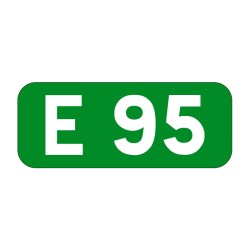 Panneau cartouche route européenne E41 en aluminium