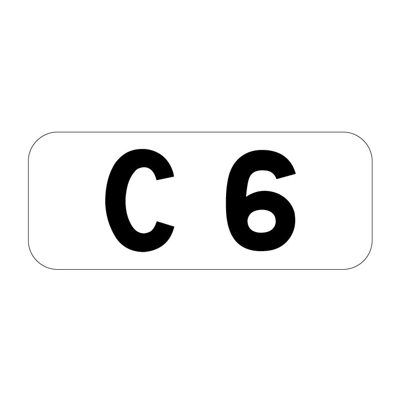 Panneau cartouche voie communale ou chemin rural E44 en aluminium