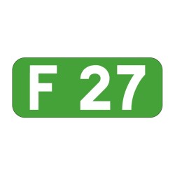 Panneau cartouche route forestière E45 en aluminium